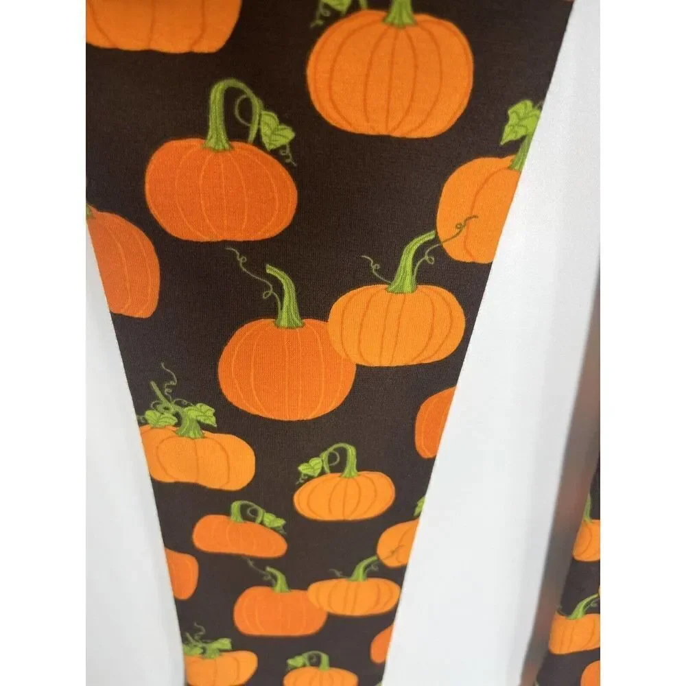 Gymboree 2 PC Girls 8 Brown‎ Sweater W/Appliques & Leggings Pumpkins Fall